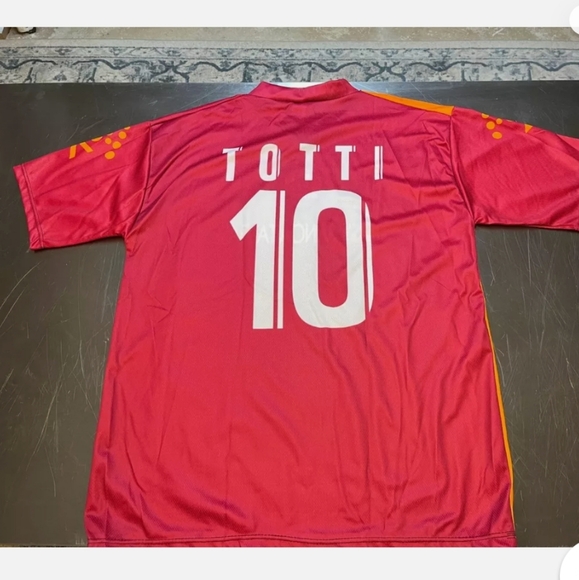 Totti 10 Roma 2006  Maroon and Orange Soccer Jersey - Picture 3 of 6
